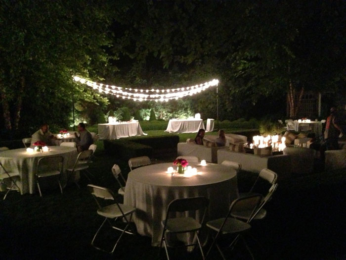 outdoor wedding reception lights and decorations for rent in columbus ohio at apex event pro