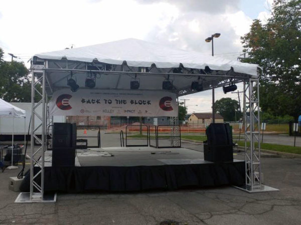 rent a stage and sound equipment in ohio at apex event production