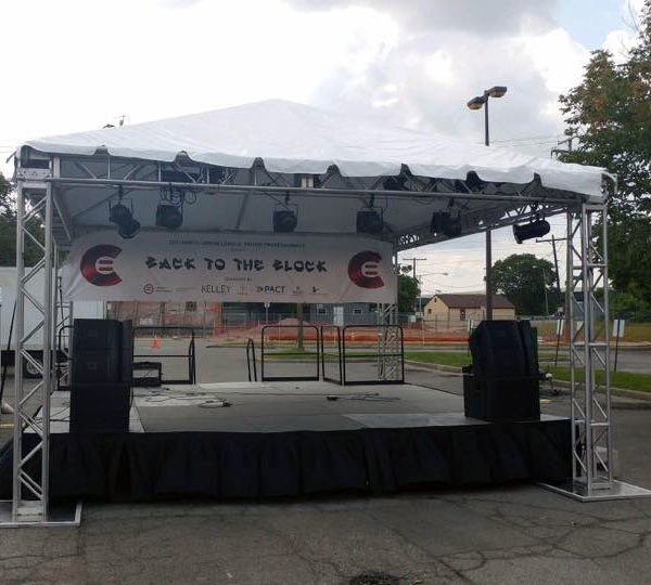 rent a stage and sound equipment in ohio at apex event production