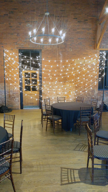 rent bistro lights in ohio at apex event production